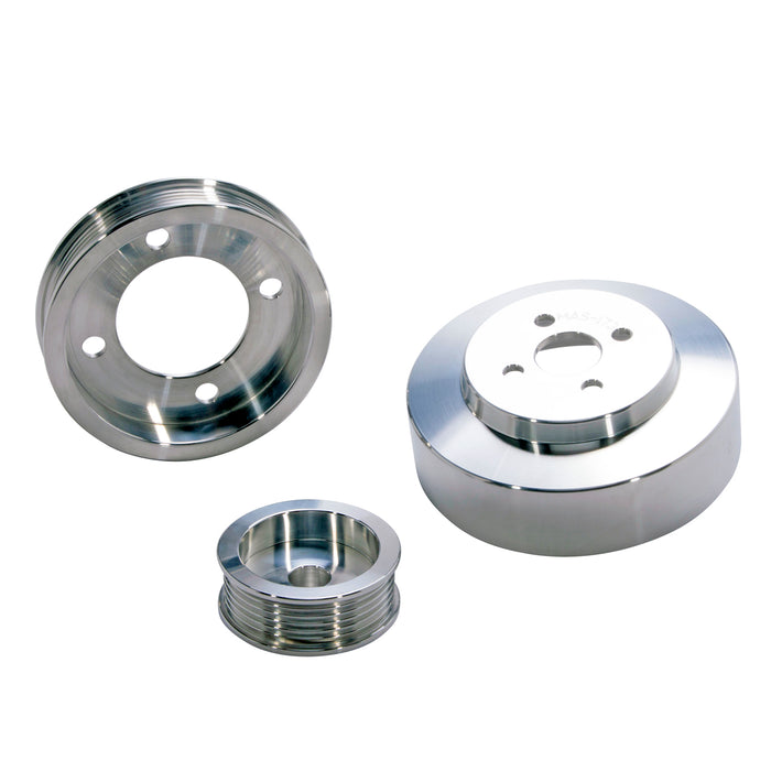 BBK Performance Parts 1554 1994-1995 MUSTANG 5.0 3 PC PERFORMANCE UNDER DRIVE PULLEY KIT (BILLET ALUMINUM) - Truck Part Superstore