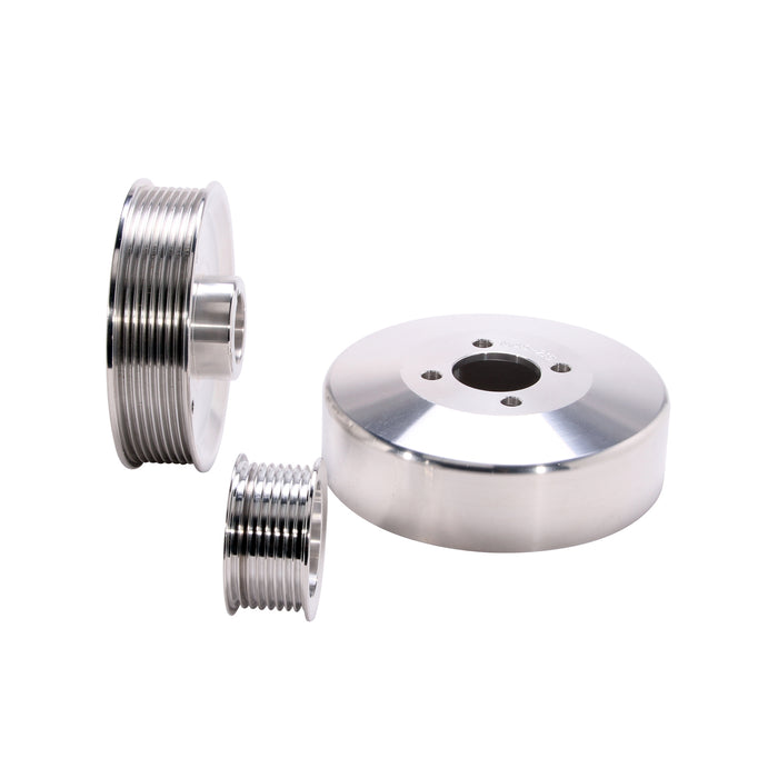 BBK Performance Parts 15550 1997-2004 FORD 4.6L/5.4L F-SERIES/EXPED 3 PC UNDER DRIVE PULLEY KIT (ALUMINUM) - Truck Part Superstore
