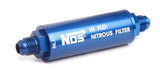NOS/Nitrous Oxide System 15552NOS Nitrous Filter High Pressure; -6AN x -6AN; In-Line Billet Aluminum; Blue; - Truck Part Superstore