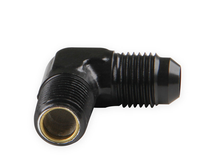 NOS/Nitrous Oxide System 15566BNOS Nitrous Filter High Pressure; N20 Filter; 1/4 in. NPT x -6AN; 90 deg.; Black; - Truck Part Superstore