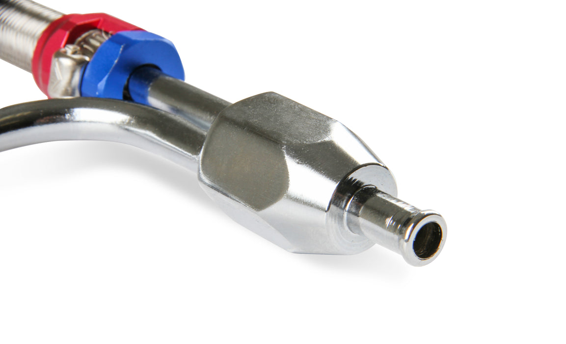 Mr Gasket 1556G Adjustable Fuel Line; Fits Holley 4150/4160 Carburetors; Red/Blue Hose Ends; - Truck Part Superstore