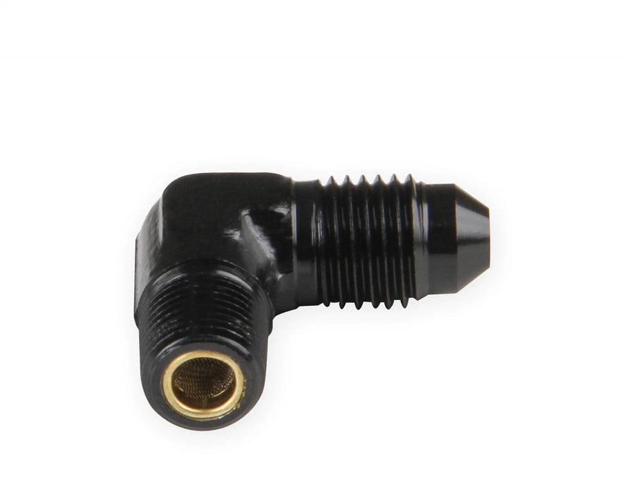 NOS/Nitrous Oxide System 15572BNOS Nitrous Filter High Pressure; N20 Filter; 1/8 in. NPT x -4AN; 90 deg.; Black; - Truck Part Superstore