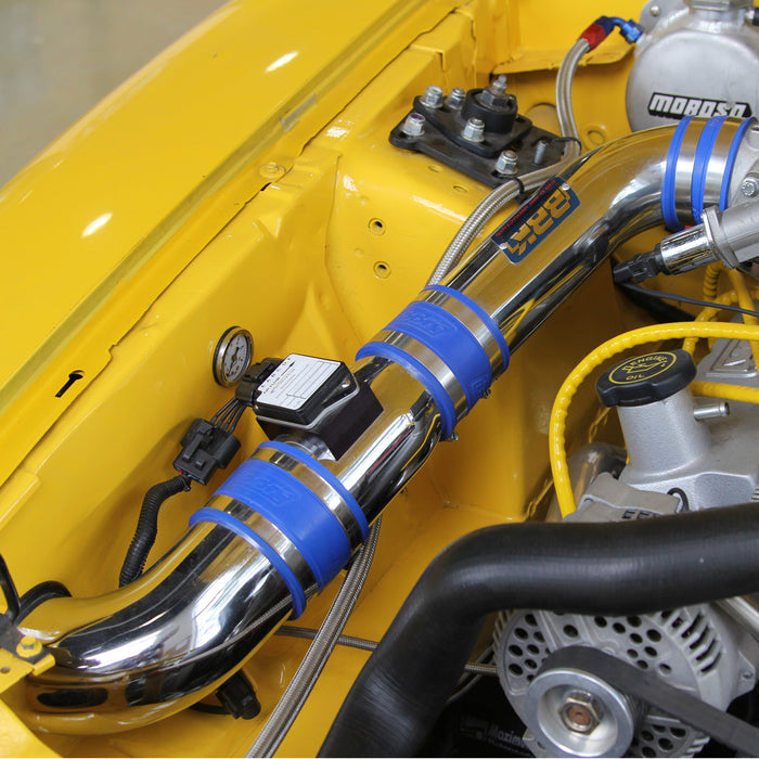 BBK Performance Parts 1557 1986-1993 MUSTANG 5.0 COLD AIR INTAKE - FENDERWELL STYLE STYLE (POWDER CHROME) - Truck Part Superstore