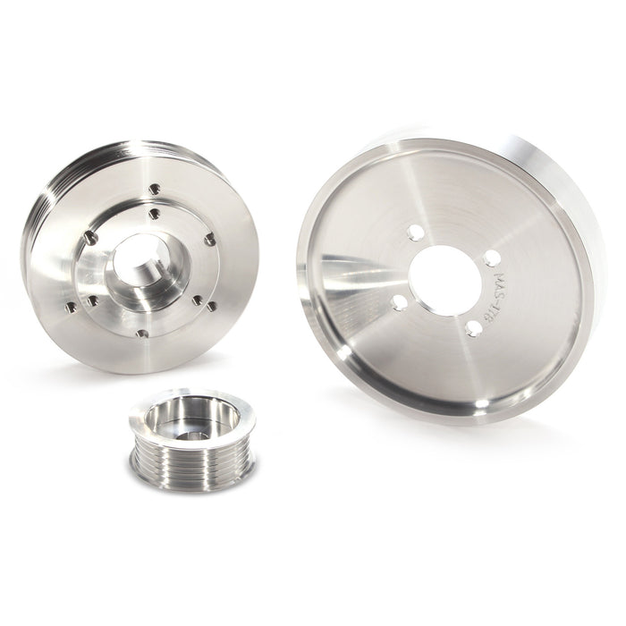 BBK Performance Parts 1559 2001-2004 MUSTANG GT/00-01 COBRA 3 PC UNDER DRIVE PULLEY KIT (BILLET ALUMINUM) - Truck Part Superstore