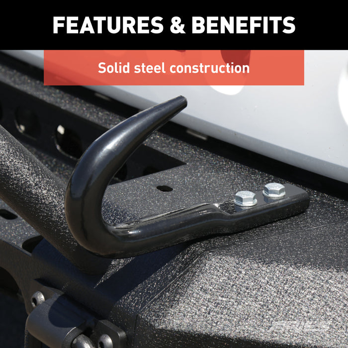 ARIES 15600TW ARIES 15600TW Truck; Jeep Bolt-On Bumper Tow Hook; 9;000 lbs Work Load - Truck Part Superstore