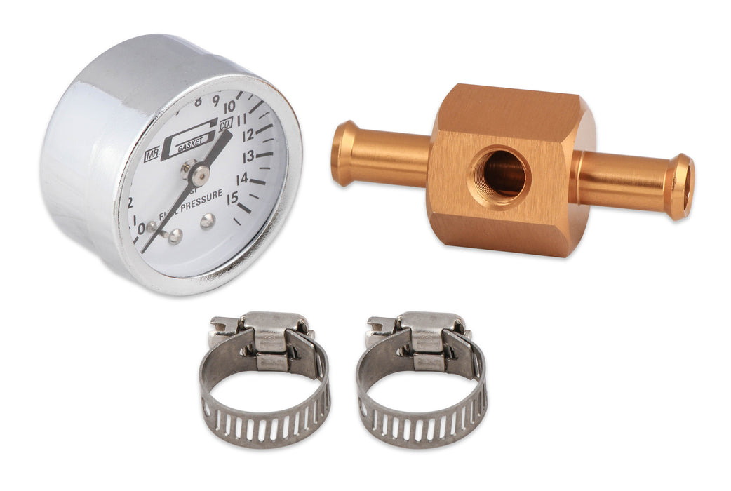 Mr Gasket 1560 Fuel Block With Fuel Pressure Gauge - Truck Part Superstore