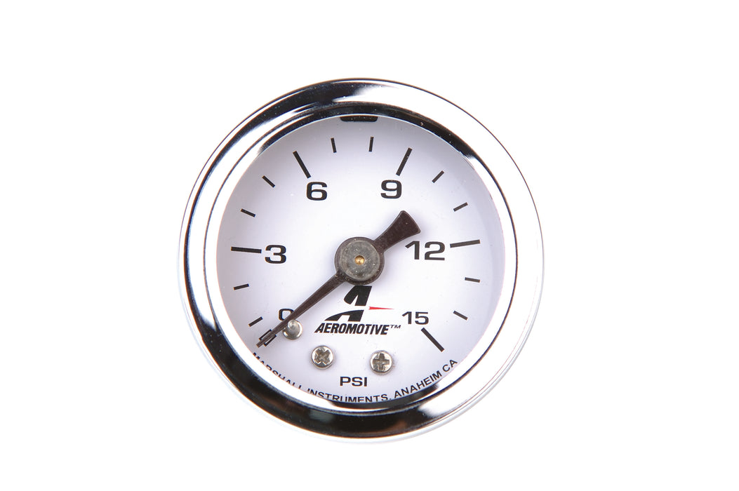 Aeromotive Fuel System 15632 0 to 15 psi Fuel Pressure Gauge. - Truck Part Superstore