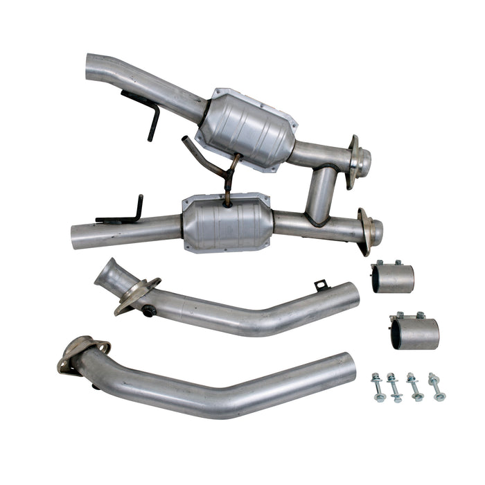 BBK Performance Parts 1563 1994-1995 MUSTANG GT/COBRA 2.5 FULL H PIPE W/HIGH FLOW CATALYTIC CONVERTERS - Truck Part Superstore