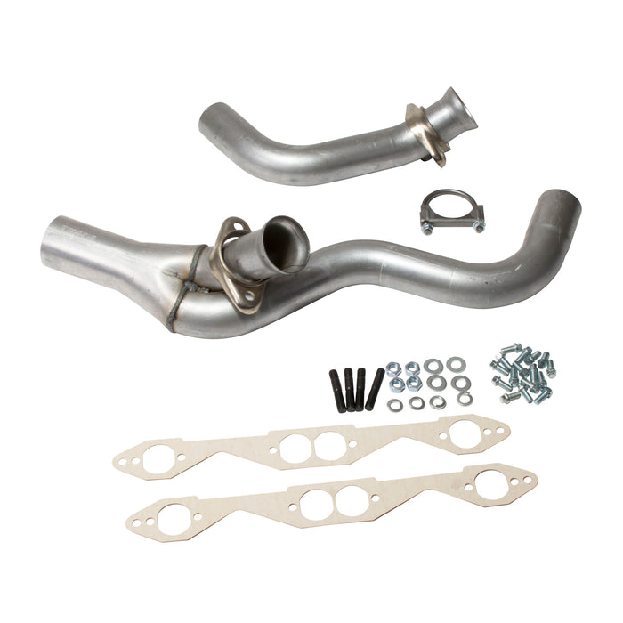 BBK Performance Parts 15670 1994-1995 GM LT-1 SINGLE CAT 1-5/8 SHORTY HEADERS (POLISHED SILVER CERAMIC) - Truck Part Superstore