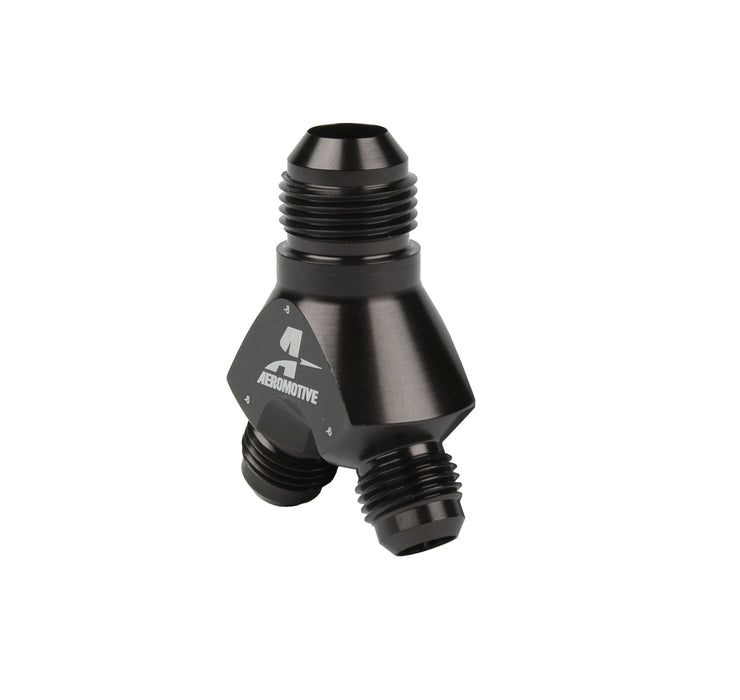 Aeromotive Fuel System 15673 Y-Block, AN-08 - 2x AN-06. - Truck Part Superstore