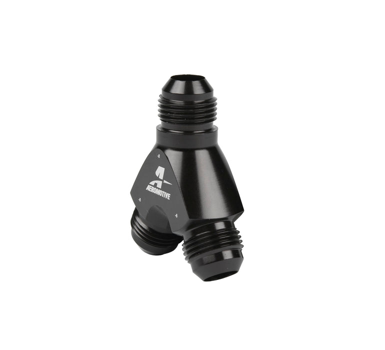 Aeromotive Fuel System 15674 Y-Block, AN-08 - 2x AN-08. - Truck Part Superstore