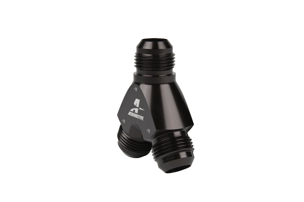 Aeromotive Fuel System 15679 Y-Block, AN-12 - 2x AN-12. - Truck Part Superstore