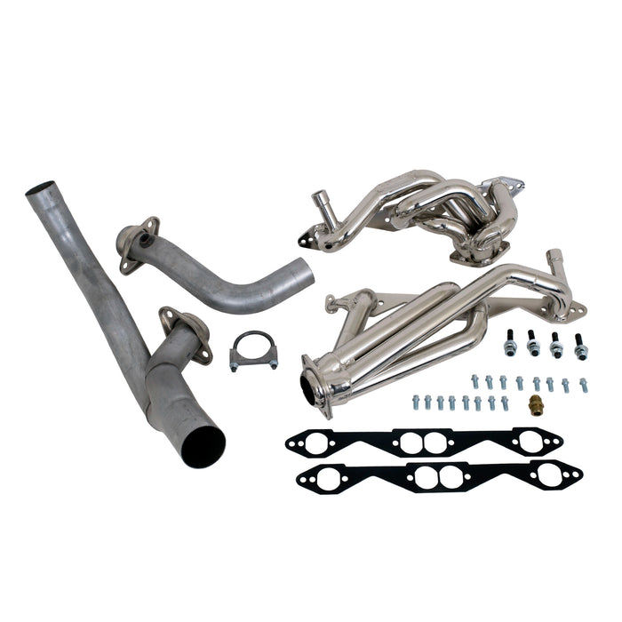 BBK Performance Parts 1567 1994-1995 GM LT-1 SINGLE CAT 1-5/8 SHORTY EXHAUST HEADERS (TITANIUM CERAMIC) - Truck Part Superstore