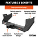 CURT 15703 Commercial Duty Class 5 Hitch; 2-1/2in.; Select Silverado; Sierra 2500; 3500 HD - Truck Part Superstore