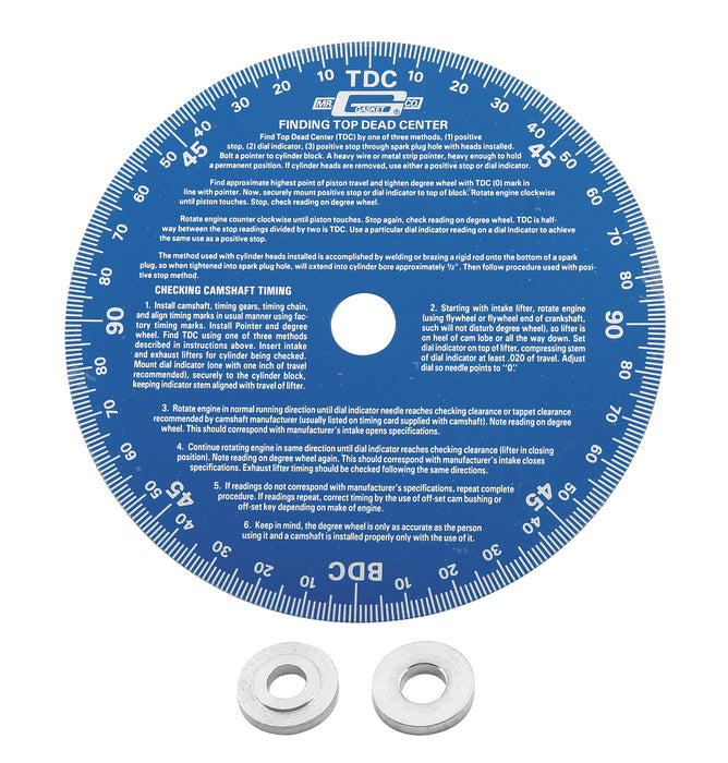 Mr Gasket 1570 Universal Degree Wheel; 7 in. Dia.; Most Chevrolet; Ford and Chrysler Products; - Truck Part Superstore