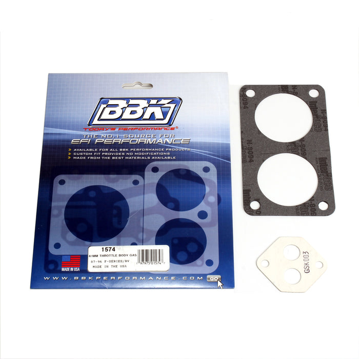 BBK Performance Parts 1574 THROTTLE BODY GASKET KIT- FORD F-SERIES 61MM FOR #3502-3503. - Truck Part Superstore