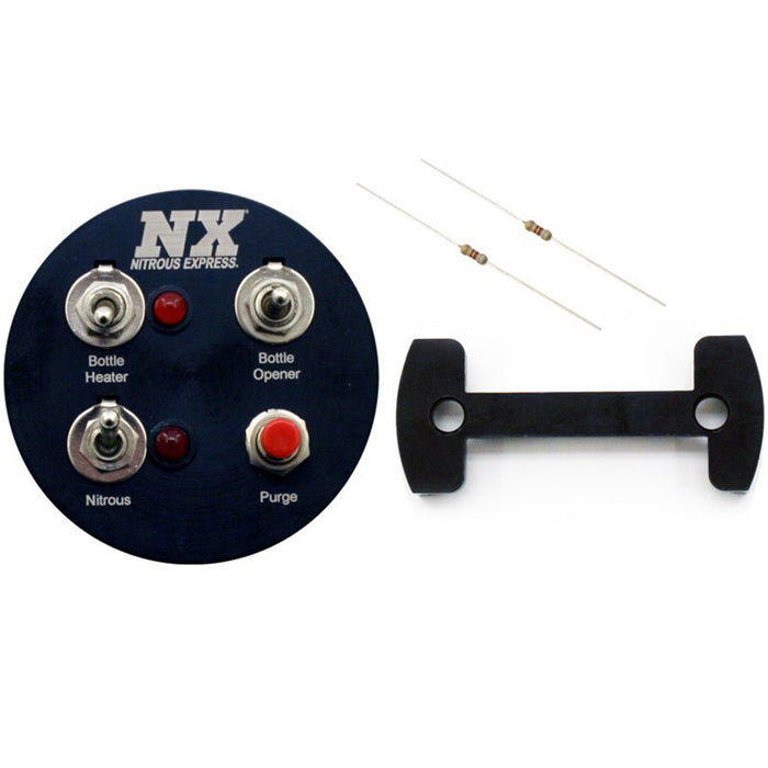 Nitrous Express 15792 Gauge Pod Switch Panel (For 2-1/16in. gauge pods) - Truck Part Superstore