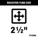 CURT 15845 Commercial Duty Class 5 Hitch; 2-1/2in.; Select Ford F350; F450; F550; F650 - Truck Part Superstore