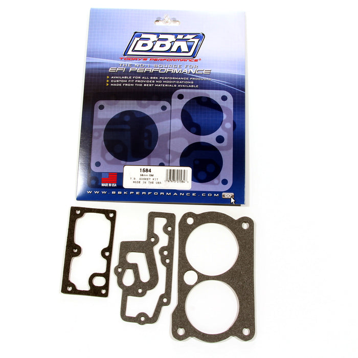 BBK Performance Parts 1584 THROTTLE BODY GASKET KIT GM TWIN 58MM FOR BBK THROTTLE BODY 1536-1539-1542-1544. - Truck Part Superstore