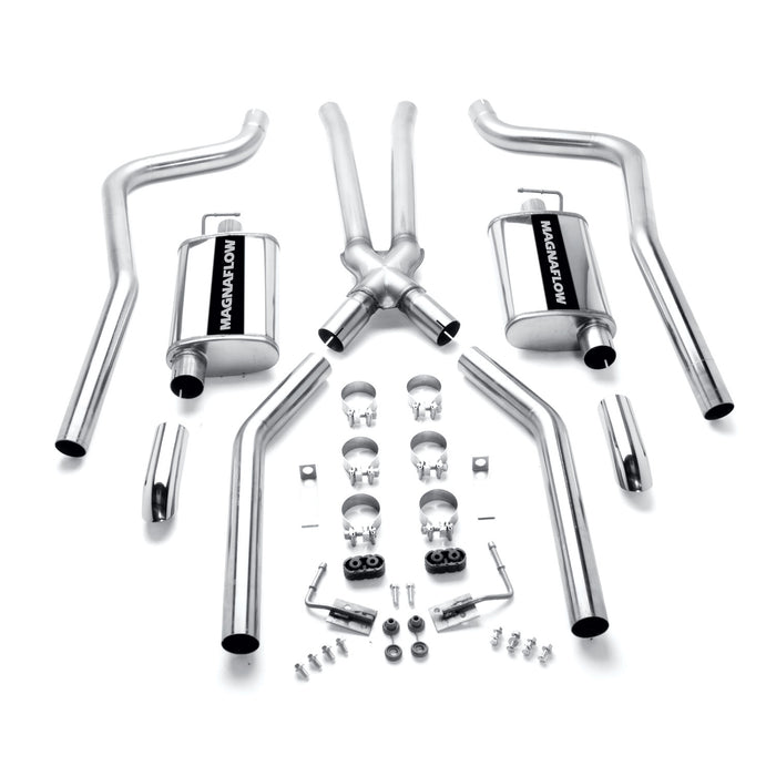 MagnaFlow Exhaust Products 15851 Street Series Stainless Crossmember-Back System - Truck Part Superstore