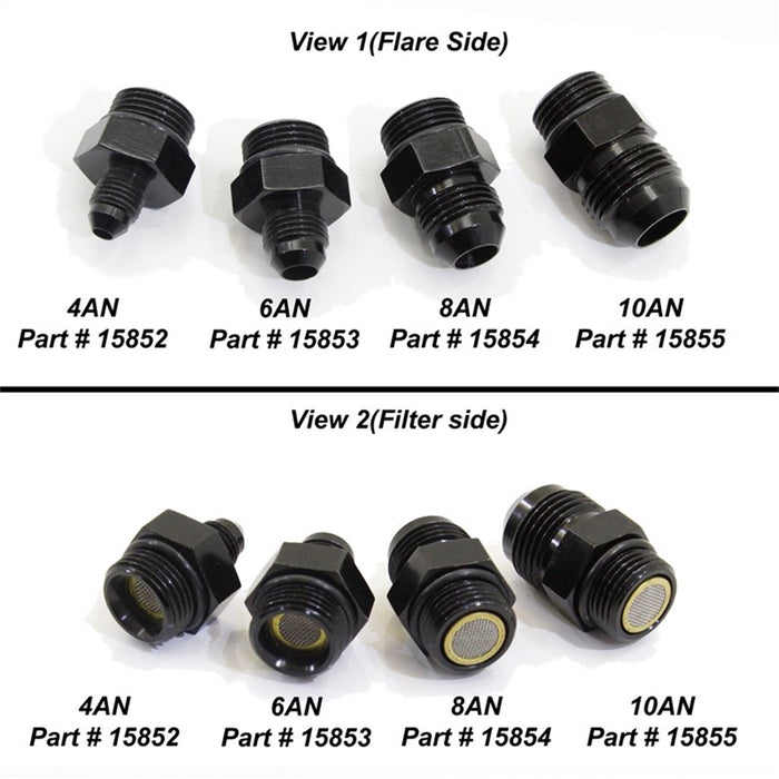 Nitrous Express 15852 4AN to 8AN ORB Filter fitting for Lightning 375 - Truck Part Superstore