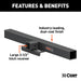 CURT 15921 44in. Universal Weld-On Hitch Center Section; 2-1/2in. Receiver (No Side Plates) - Truck Part Superstore