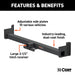 CURT 15925 Universal Weld-On Trailer Hitch; 2-1/2in. Receiver (Up to 62in. Frames; 9in. Dro - Truck Part Superstore