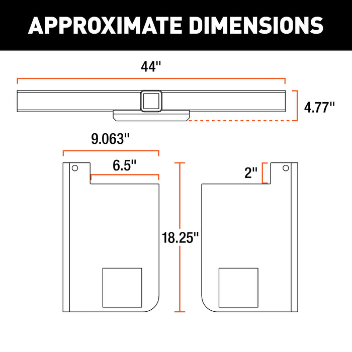 CURT 15928 Universal Weld-On Trailer Hitch; 2in. Receiver (Up to 44in. Frames; 18in. Drop) - Truck Part Superstore