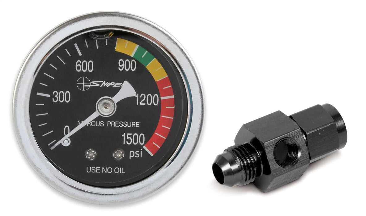 Holley 15955NOS Analog Style Nitrous Pressure Gauge - Truck Part Superstore