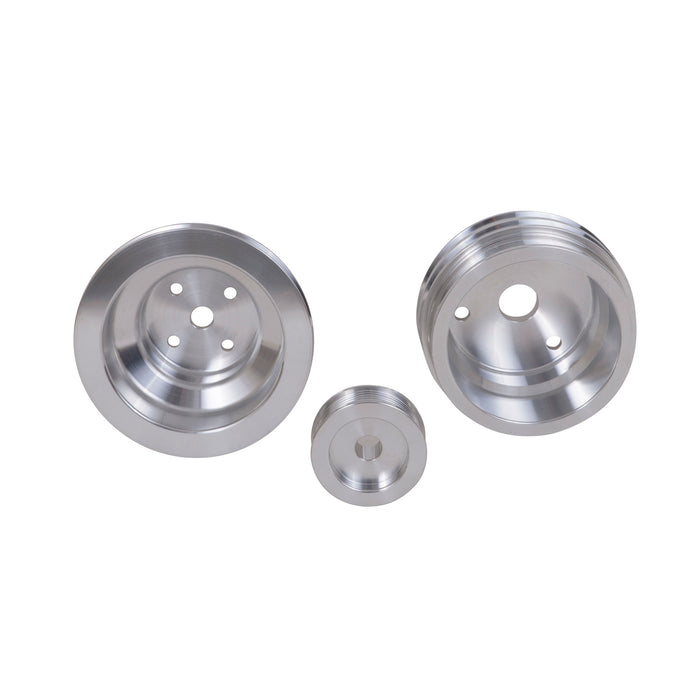 BBK Performance Parts 1598 1985-1987 GM 5.0/5.7 F-BODY/GM TRUCK 3 PC UNDER DRIVE PULLEY KIT (ALUMINUM) - Truck Part Superstore
