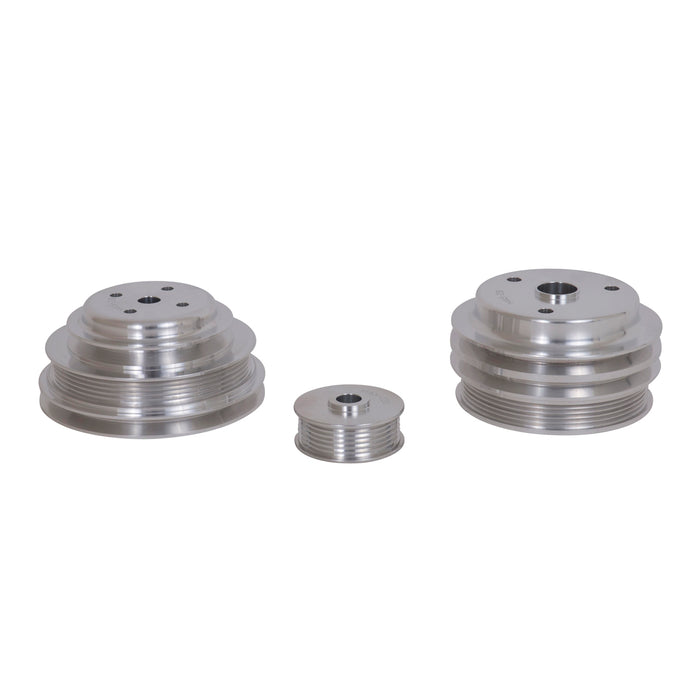 BBK Performance Parts 1598 1985-1987 GM 5.0/5.7 F-BODY/GM TRUCK 3 PC UNDER DRIVE PULLEY KIT (ALUMINUM) - Truck Part Superstore