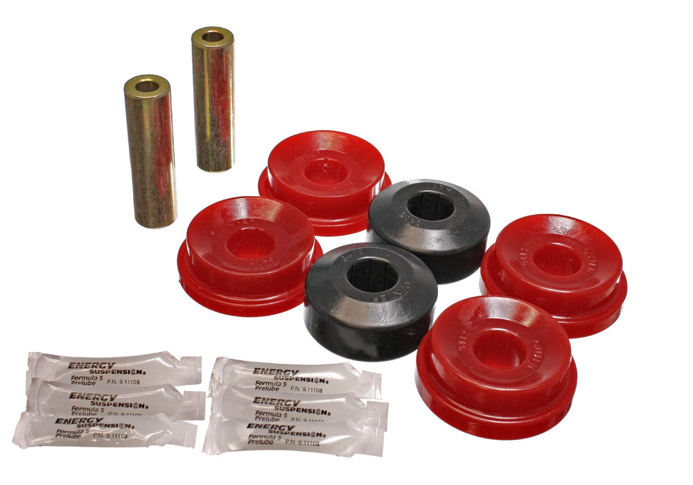 Energy Suspension 15.3118R Control Arm Bushing Set; Red; Rear; Performance Polyurethane; - Truck Part Superstore