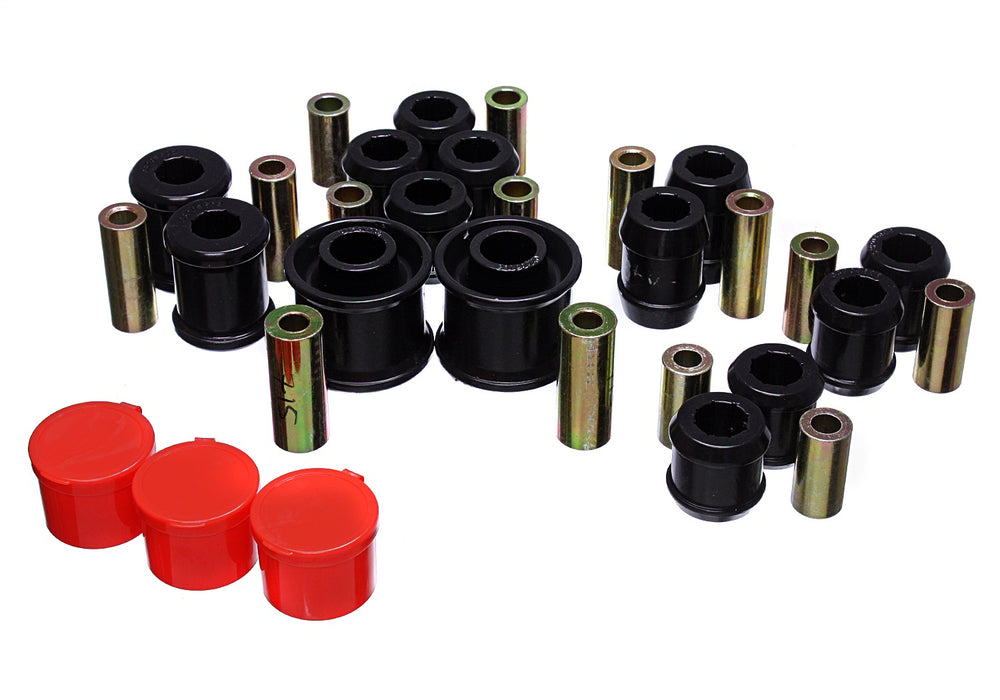 Energy Suspension 15.3121G Control Arm Bushing Set; Black; Rear; - Truck Part Superstore