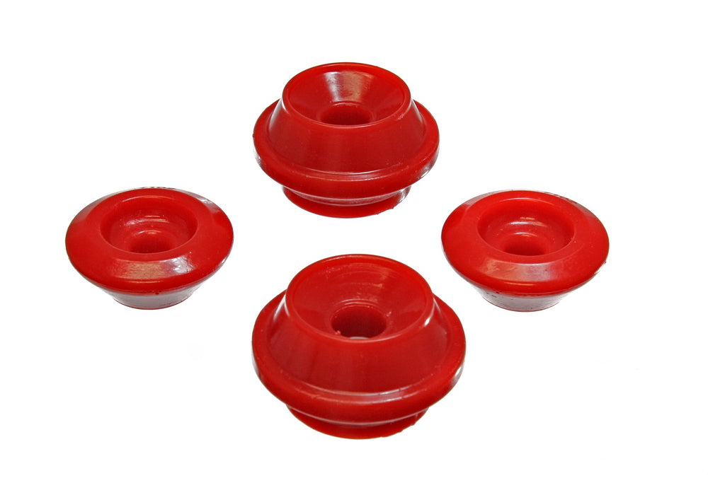 Energy Suspension 15.8101R Strut Tower Bushing Set; Red; Rear; Performance Polyurethane; - Truck Part Superstore