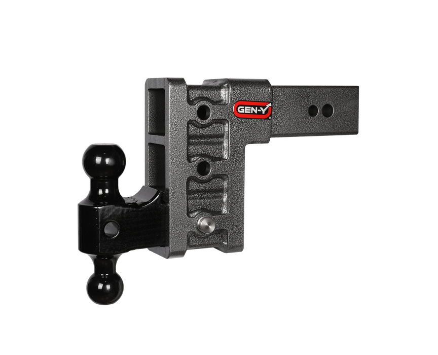 GEN-Y Hitch GH-1713 MEGA-DUTY 3" Shank 6" Drop 3.5K TW 32K Hitch & GH-0161 Dual-Ball - Truck Part Superstore