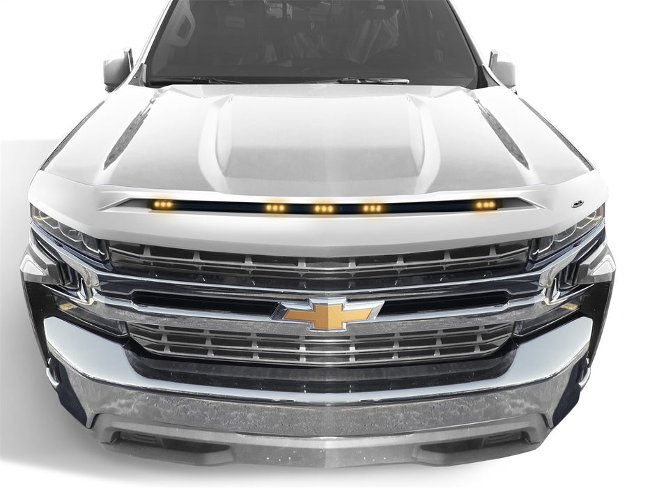 Auto Ventshade (AVS) 753123-GAZ Aeroskin LightShield™ Hood Protector; Summit White; Low Profile; - Truck Part Superstore