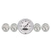 AutoMeter 1600 2 PC. GAUGE KIT; 3-3/8in. QUAD/SPEEDOMETER; 240-33 O; OLD TYME WHITE - Truck Part Superstore