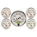 AutoMeter 1602-M GAUGE KIT; 5 PC.; 3 1/8in./2 1/16in.; ELEC. KM/H SPEEDOMETER; OLD TYME WHITE - Truck Part Superstore