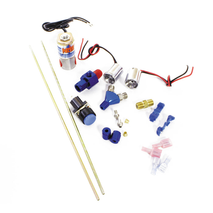 NOS/Nitrous Oxide System 16037NOS Ntimidator™ Illuminated Dual Blue LED Nitrous Purge Kit - Truck Part Superstore