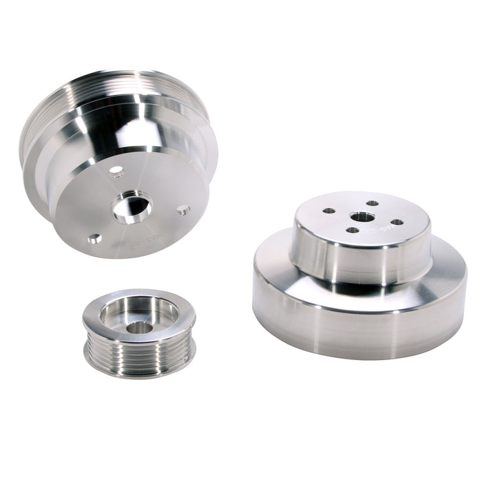 BBK Performance Parts 1603 1988-1995 GM TRUCK 4.3/5.0/5.7L 3PC UNDER DRIVE PULLEY KIT (ALUMINUM) - Truck Part Superstore