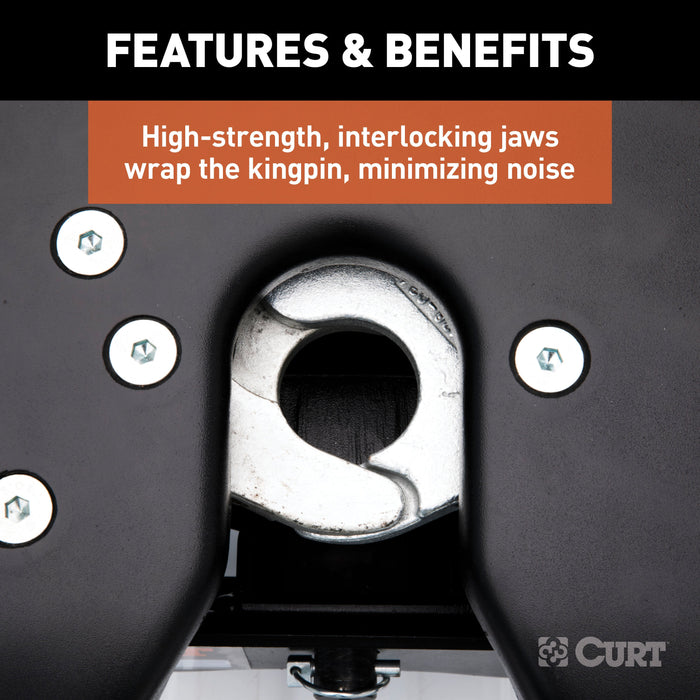 CURT 16044 A20 5th Wheel Hitch; Select Ram 2500; 3500; 8ft. Bed Puck System - Truck Part Superstore