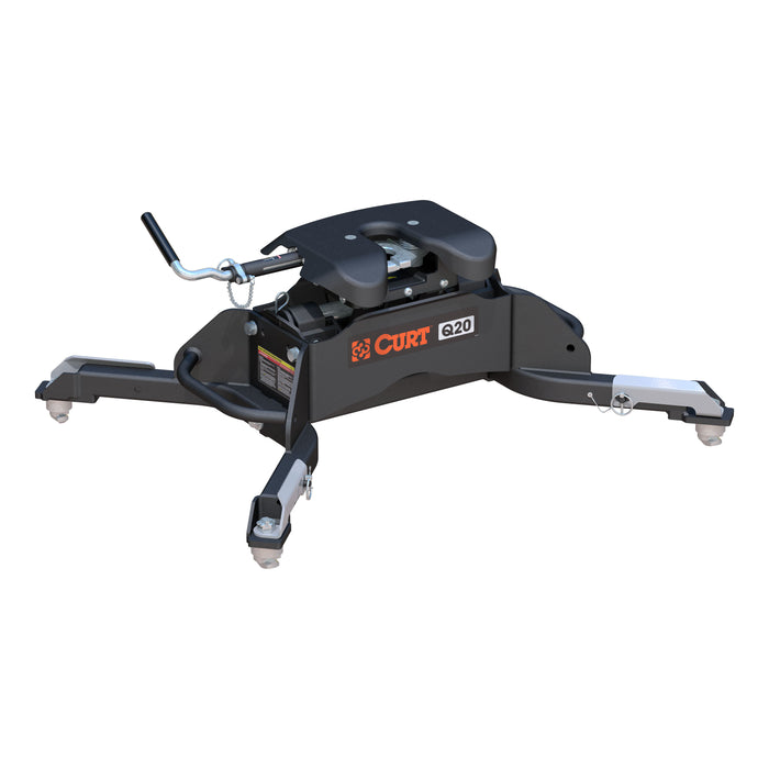 CURT 16045 Q20 5th Wheel Hitch; Select Ram 2500; 3500; 8ft. Bed Puck System - Truck Part Superstore