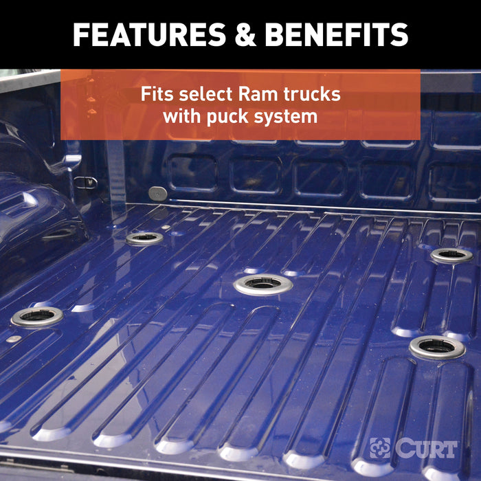 CURT 16046 A25 5th Wheel Hitch; Select Ram 2500; 3500; 8ft. Bed Puck System - Truck Part Superstore