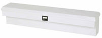 TrailFX 160481S Side Mount Sgl Lid Smooth Gloss White Steel 48.3 x14 x13.3 4.1 Cubic Ft Cap - Truck Part Superstore