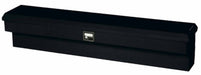 TrailFX 160482S Side Mount Sgl Lid Smooth Gloss Black Steel 48.25 x14 x13.3 4.1 Cubic Ft Cap - Truck Part Superstore