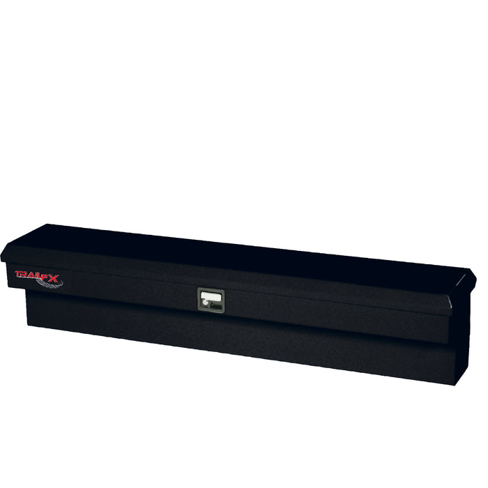 TrailFX 160483S Side Mount Sgl Lid Matte Black Steel 48.3 x14 x13.3 4.1 Cubic Ft Cap - Truck Part Superstore