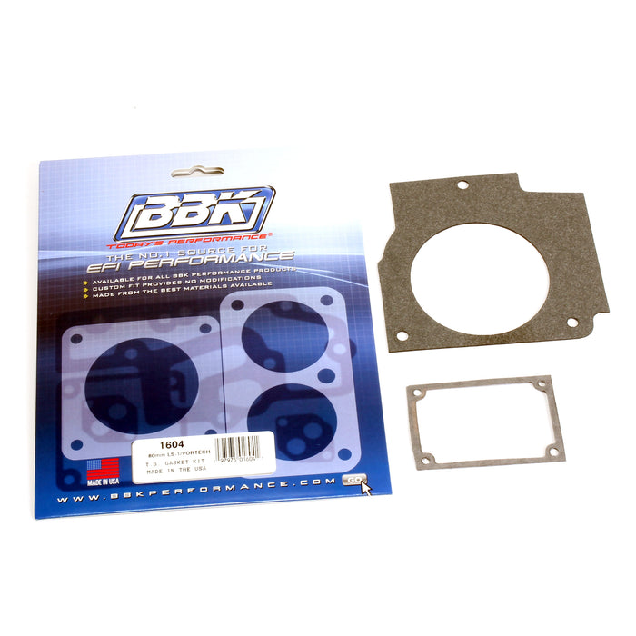 BBK Performance Parts 1604 1997-2003 Throttle Body Gasket Kit Chevrolet GM LS1 Vortec 80mm - Truck Part Superstore