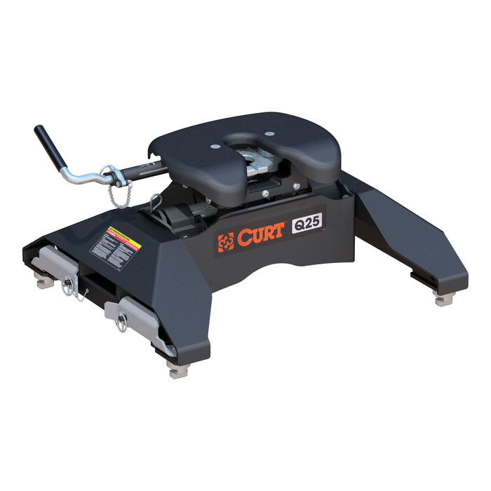 CURT 16069 Q25 5th Wheel Hitch; Select Silverado; Sierra 2500; 3500 HD; 8ft. Bed Puck Syste - Truck Part Superstore
