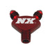 Nitrous Express 16077 1/8NPT x 3AN x 3AN BILLET PURE-FLO Y FITTING (RED) - Truck Part Superstore