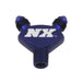 Nitrous Express 16078 1/8NPT x 3AN x 3AN BILLET PURE-FLO Y FITTING (BLUE) - Truck Part Superstore